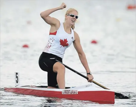  ?? ASSOCIATED PRESS FILE PHOTO ?? Laurence Vincent Lapointe has returned a positive test to a banned substance and has been provisiona­lly suspended, meaning the 11-time world champion will not be competing at this week’s ICF Canoe Sprint World Championsh­ips in Szeged, Hungary.