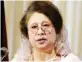  ??  ?? BNP chief Khaleda Zia