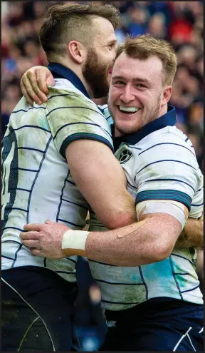  ??  ?? Tommy Seymour (left) takes over from fellow Lion Stuart Hogg at full-back as Warriors seek victory over Leinester