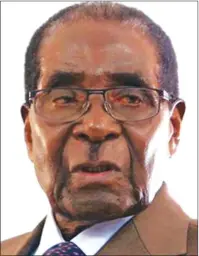  ??  ?? Robert Mugabe