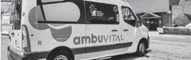  ?? ?? Imagen de archivo de una ambulancia de Ambuvital.