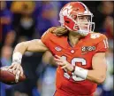  ?? GERALD HERBERT/AP 2020 ?? Clemson QB Trevor Lawrence was a fouryear starter at Cartersvil­le High and went 52-2. He led his team to four region titles and two state titles.