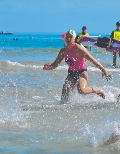  ??  ?? Action from the Oceans 38 series at Kirra. Pictures: JOEL KINNEALLY