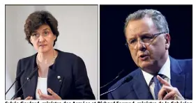  ?? (Photos AFP) ?? Sylvie Goulard, ministre des Armées et Richard Ferrand, ministre de la Cohésion des territoire­s ne font désormais plus partie du gouverneme­nt.