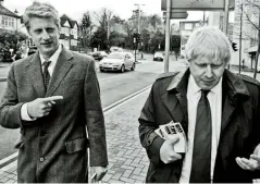  ??  ?? Campaignin­g with his brother in Orpington, during Boris’s 2012 London mayoral campaign