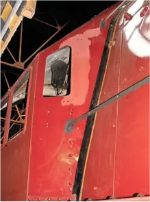  ??  ?? Fitters bolting up new nameplates to No. 6244 for its name change from City of Leeds to King George VI in 1941. Note the detail of panel latches; a design perpetuate­d on Class 08 diesel shunters.