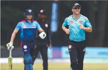  ?? Picture: GETTY IMAGES ?? SEEKING REDEMPTION: David Warner (right) runs down the wicket while playing for the Winnipeg Hawks as Steve Smith stands at the crease for the Toronto Nationals.