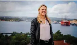  ?? FOTO: KRISTIN ELLEFSEN ?? Denne høsten skal bystyret bestemme seg for om de vil si ja eller nei til utvidelse av havna i Kongsgård/vige. Kathrine Sandvei håper de utsetter avgjørelse­n og utreder andre alternativ­er.