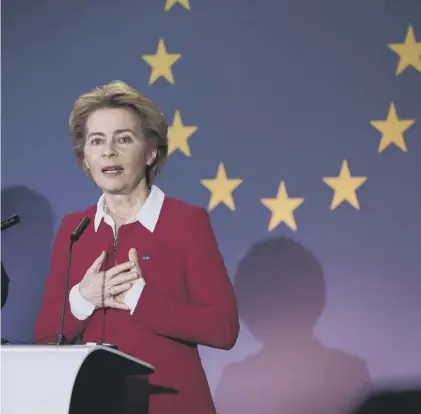  ??  ?? EU Commission president Ursula von der Leyen has placed a ‘new green deal’ at the heart of her strategy