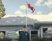  ?? JUAN ZARAMA PERINI/THE POST ?? The first flag to fly will be the Tino Rangatirat­anga flag.