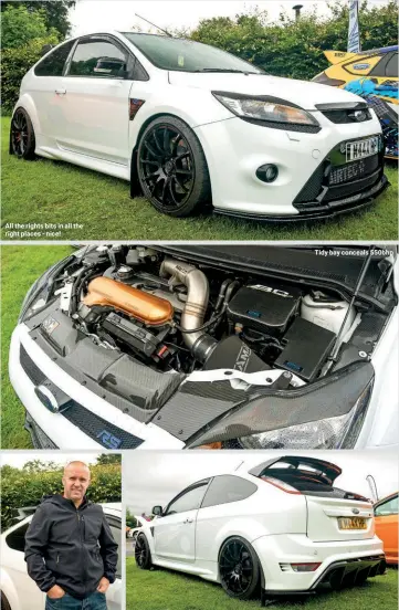  ??  ?? All the rights bits in all the right places - nice!
Tidy bay conceals 550bhp