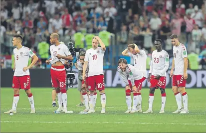  ?? FOTO: GETTY ?? Los jugadores de la selección danesa se han plantado y la disputa de los partidos ante Eslovaquia y Gales está en el aire