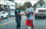  ?? FILE PHOTO ?? This screen capture from YouTube shows the arrest of Kingston resident Fabian Marshall in 2015.