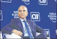  ?? RAMESH PATHANIA/MINT ?? Bharti Enterprise­s chairman Sunil Bharti Mittal at the India Economic Summit in New Delhi on Thursday.