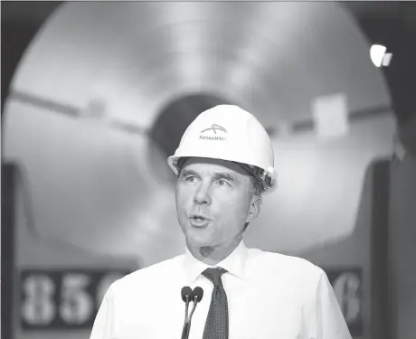  ?? PETER POWER/THE CANADIAN PRESS FILES ?? Finance Minister Bill Morneau’s announceme­nt of “provisiona­l safeguard” measures on seven steel products has prompted worries in the constructi­on sector about a possible supply shortfall and price hikes that won’t be compensate­d by tariff refunds.