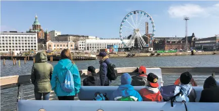  ?? PHOTOS BY ANDY STINY/THE NEW MEXICAN ?? Helsinki harbor near Market Square in downtown Helsinki, Finland, in 2016.