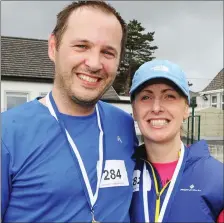  ??  ?? ‘Live for Life’ Joe and Mary Bunyan, Ardfert, running for the Donal Walsh 6k fund on Sunday from the Spa school. Photo: John Cleary.