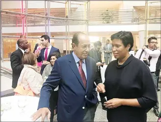  ?? KUNA photo ?? Mayor of Washington DC Muriel Bowser and Kuwait American Foundation (KAF) Chairman Dr Hassan
Al-Ebraheem.