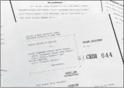  ?? JON ELSWICK — THE ASSOCIATED PRESS ?? The grand jury indictment against Iranian nationals Seyyed Mohammad Hosein Musa Kazemi and Sajjad Kashian.