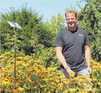  ?? FOTO:BIRGA WOYTOWICZ ?? Alexander Ego im Kreislehrg­arten am Landwirtsc­haftsamt in Biberach.