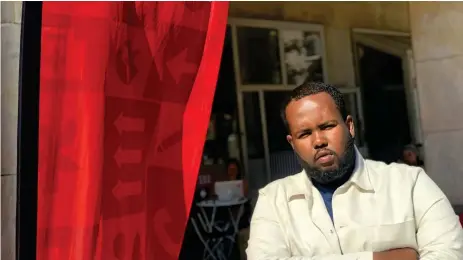  ?? Bild: PRIVAT ?? MOT RASISM. ”Det enda de går emot är personerna­s namn och hudfärg”, säger Abdirahman Siyad, ombudsman i SSU Halland, som själv har fått uppleva rasism.