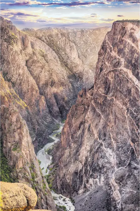  ?? COURTESY OF COLORADO DEPARTMENT OF TOURISM ?? The Black Canyon of the Gunnison National Park draws significan­tly fewer visitors than the Grand Canyon.