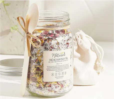  ??  ?? Flower essence bath tea by Au Naturel is popular with consumers who “want to feel like they’re living in a softer, nicer world that cares.”
