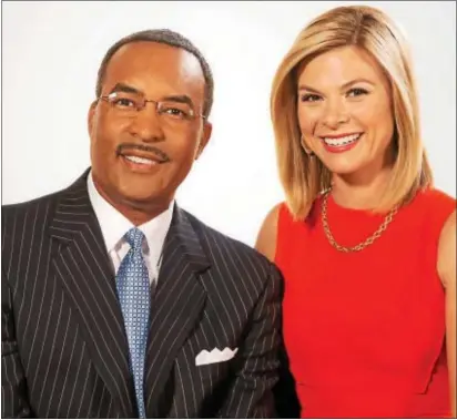  ??  ?? Ch. 3anchor Ukee Washington, shown with co-anchor Jessica Dean, has been named Most Valuable by Neal Zoren for a second consecutiv­e year.
Player