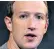  ?? ?? Mark Zuckerberg, chief executive of Meta, appears to be following Elon Musk’s example at Twitter by charging for verificati­on