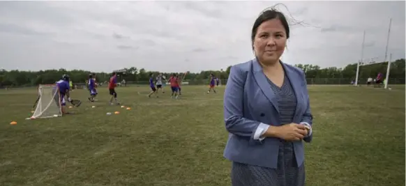  ?? NAKITA KRUCKER PHOTOS/TORONTO STAR ?? Marcia Trudeau, the newly named CEO of the 2017 North American Indigenous Games, is herself a former lacrosse player. She took the job despite the six-hour drives home to Manitoulin Island.