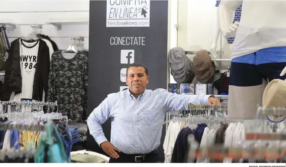  ?? RAFAEL PACHECO GRANADOS ?? Allan Cedeño, presidente de Tiendas Ekono, en la primera tienda de la marca, en La Lima de Cartago.