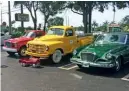  ??  ?? Studebaker stands out at a local car show