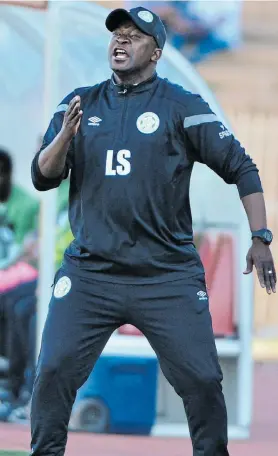  ?? Picture: PHILIP
MAETA/GALLO IMAGES ?? ON A MISSION: New Chippa United coach Lehlohonol­o Seema’s priority will be to save the club’s Premier Soccer League status when the competitio­n resumes