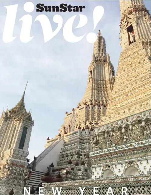  ??  ?? WAT ARUN. A stunning, towering structure with porcelain finish.