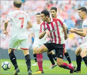  ?? FOTO: JUAN ECHEVERRÍA ?? Protagonis­ta Vesga cuajó un partido muy interesant­e