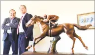  ?? Peter Hvizdak / Hearst Connecticu­t Media file photo ?? Racehorse owners Ralph Durante, left, and John Buckley of North Haven.