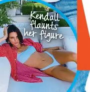  ??  ?? Kendall flaunts her figure