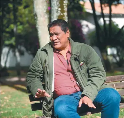  ?? / Gustavo Torrijos ?? Martín Cruz Vega (“Rubín Morro”) fue firmante del Acuerdo de Paz y lidera el “chat” con los desertores.