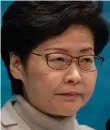 ??  ?? Hong Kong Chief Executive Carrie Lam