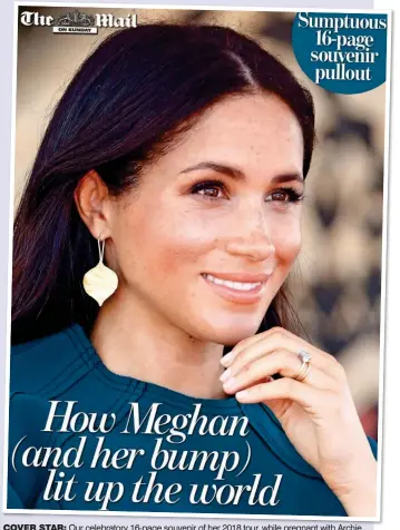  ??  ?? COVER STAR: Our celebrator­y 16-page souvenir of her 2018 tour, while pregnant with Archie