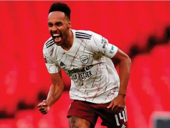  ?? (Getty) ?? Pierre-Emerick Aubameyang has committed his future to Arsenal