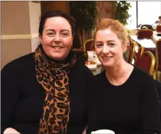  ?? Photo by Michelle Cooper Galvin ?? Mary Moynihan and Trish Donovan at the Coffee Morning in aid of Friends of Chernobyl Children in the Killarney Golf Club on Thursday.