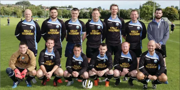  ??  ?? Ballywalri­m FC, who lost out to Carnew FC on Sunday.