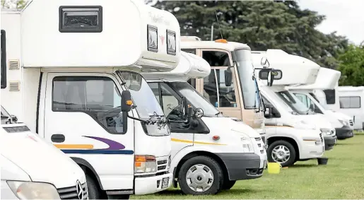  ?? SCOTT HAMMOND/FAIRFAX NZ ?? The NZ Motor Caravan Associatio­n wants to lease council land for its 50,000-plus membership.
