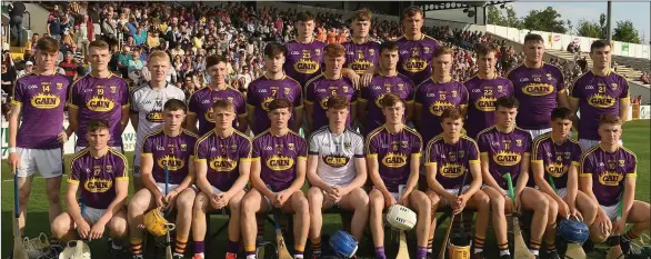  ??  ?? The Wexford squad. Back (from left): Cormac Moore, Jake Firman, Conor Hearne. Middle row (from left): Stephen O’Gorman, Daire Barden, Billy Dunne, Darragh Pepper, Gary Molloy, Aaron Maddock, Brian Quigley, Cathal Dunbar, Michael O’Brien, Joe Coleman,...