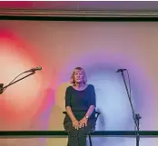  ?? BRADEN FASTIER/STUFF ?? Carol Cromie, pictured in the new theatre at Ruby Bay, says the aim is to open a tearooms in the new year but it needs to work as a commercial enterprise and that relies on through traffic and visitors.