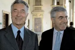  ??  ?? Gli ex supermanag­er Gianni Zonin (Bpvi) e Vincenzo Consoli (Veneto Banca)