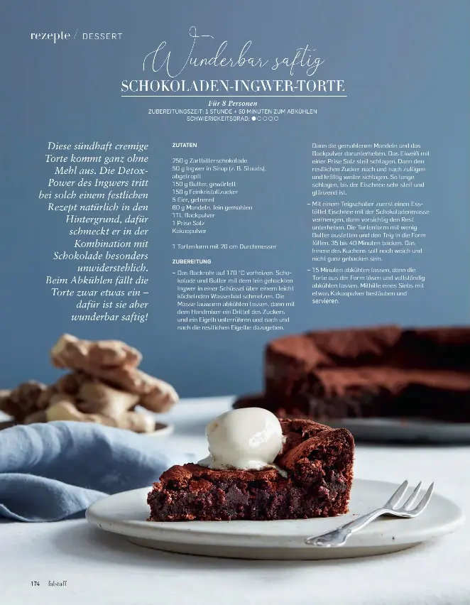 Schokoladen Ingwer Torte Pressreader