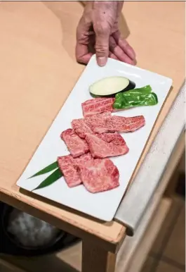  ??  ?? Wagyu beef requires little in the way of cooking, as it is incredibly tender and fatty.