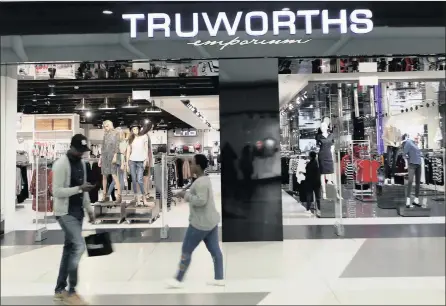  ?? PHOTO: SIMPHIWE MBOKAZI/ANA ?? Cape Town-based Truworths said the subdued sales were as a result of the inclusion of a 53rd week in the prior period.